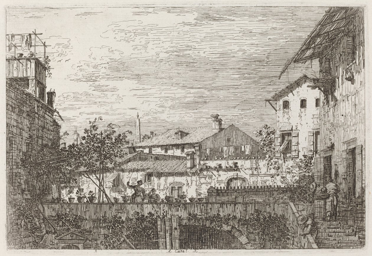 La Terrassa [inferior dreta], c. 17351746. finlandès tekijältä Canaletto