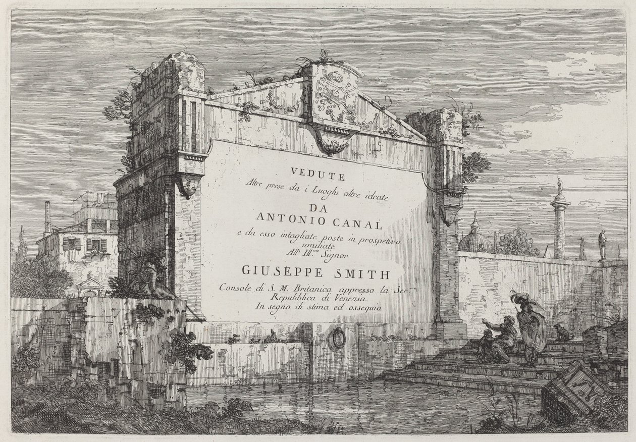 Nimikilpi, c. 17351746. tekijältä Canaletto
