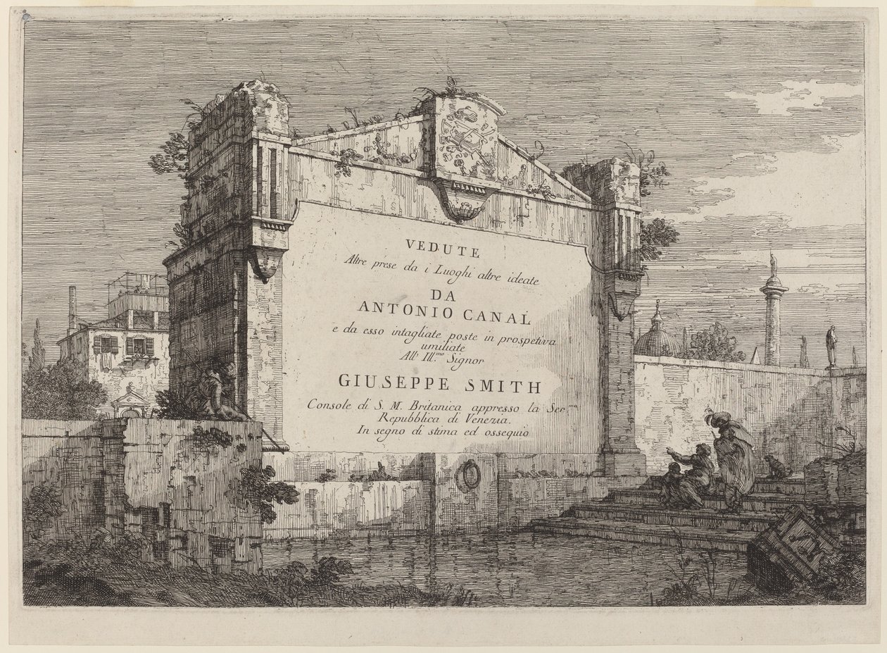 Nimikilpi, c. 17351746. tekijältä Canaletto