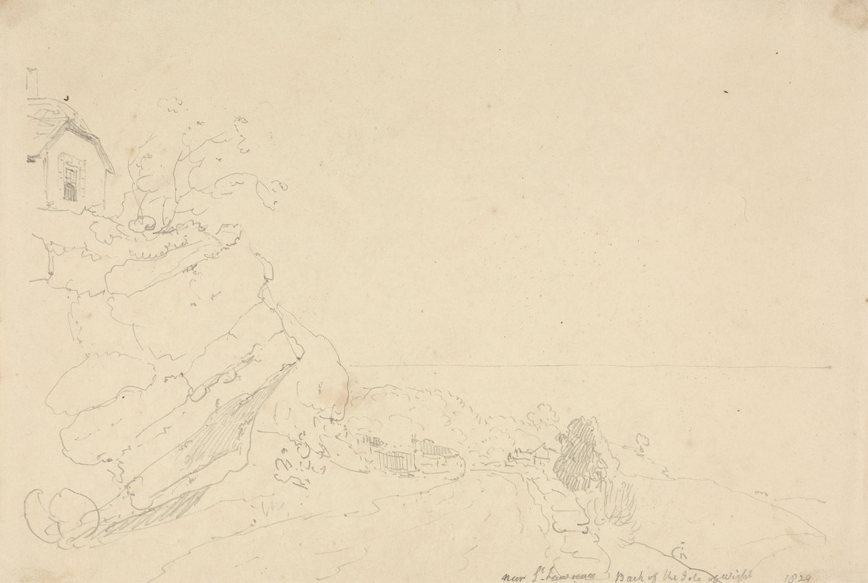 Lähellä Saint Lawrencea, Isle of Wight tekijältä Capt. Thomas Hastings