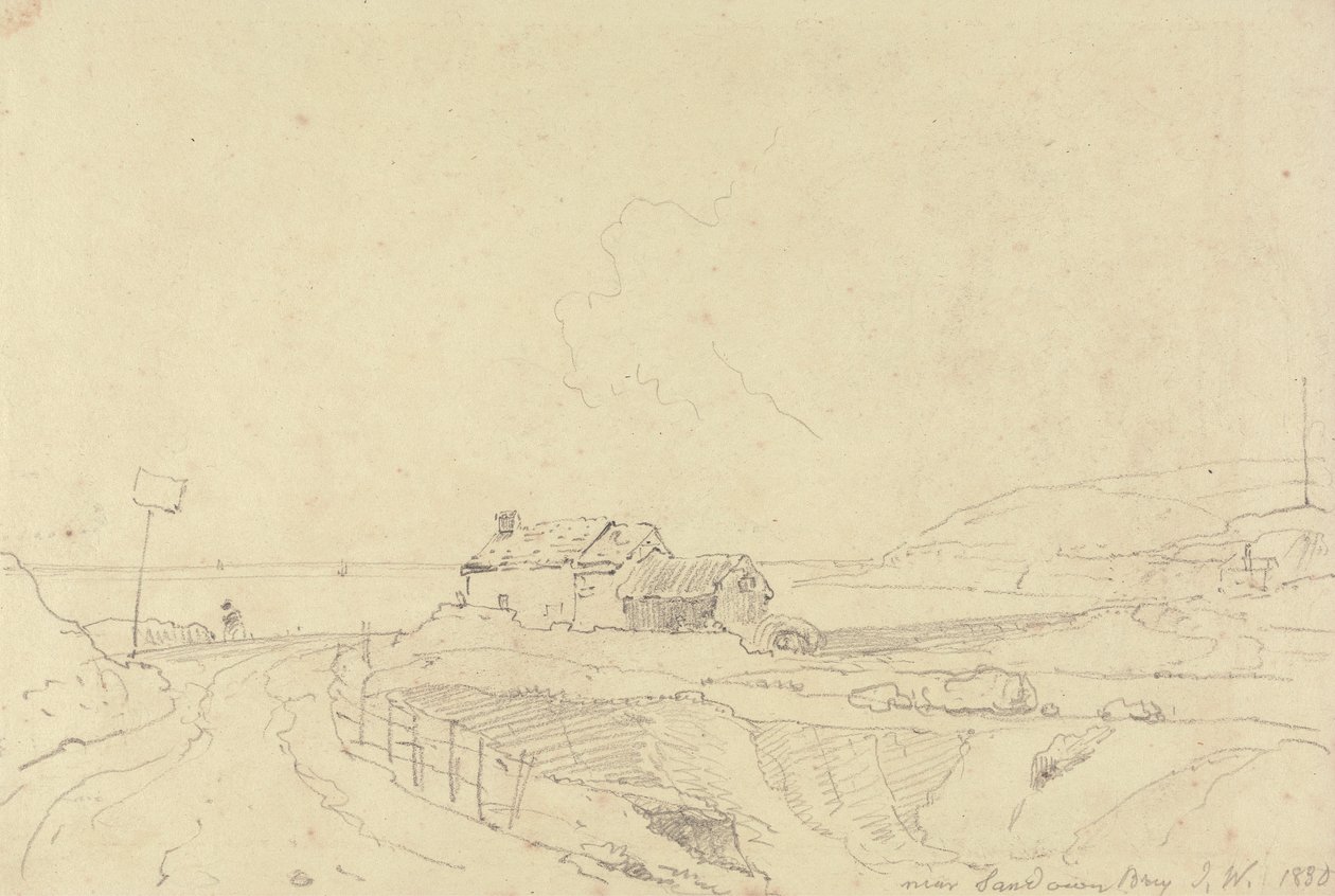 Lähellä Sandown Baytä, Isle of Wight tekijältä Capt. Thomas Hastings