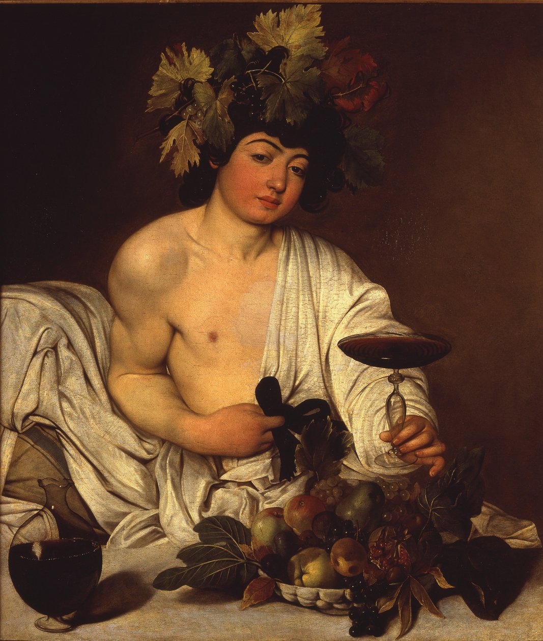 Italian: Bacco adolescente Nuorekas Bacchus. tekijältä Caravaggio