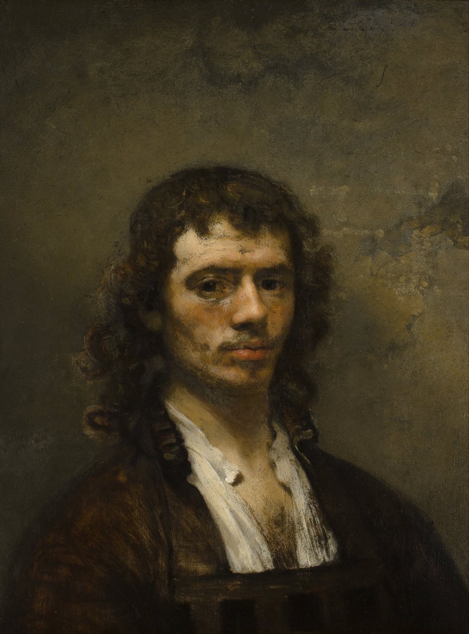 Omakuva, noin 1645 (öljy paneelille) tekijältä Carel Fabritius