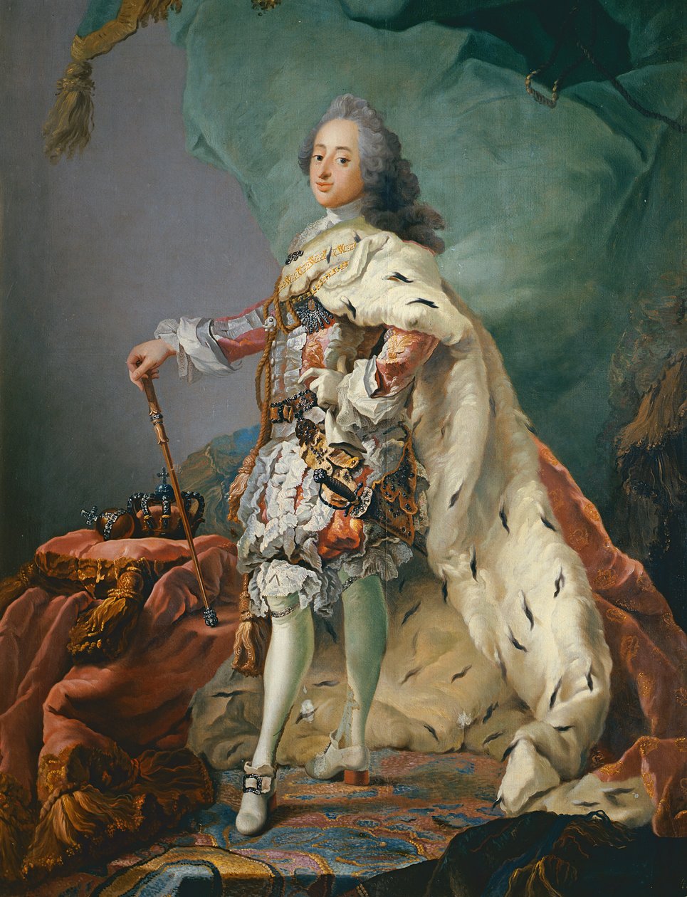 Frederick V:n muotokuva, 1749 tekijältä Carl Gustaf Pilo