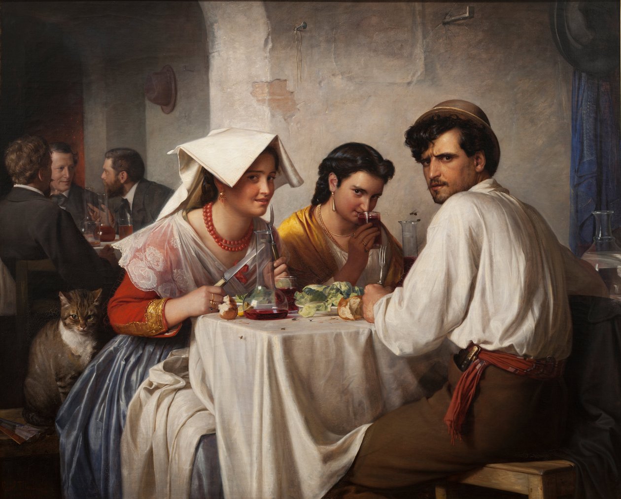 Roomalaisessa Osteriassa tekijältä Carl Heinrich Bloch