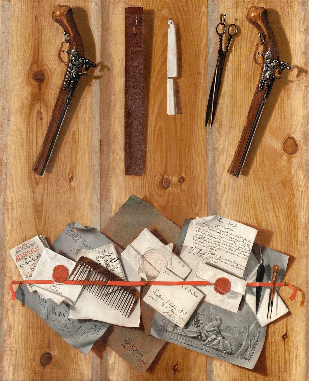 Trompe l´oeil 1737 tekijältä Carl Hofverberg
