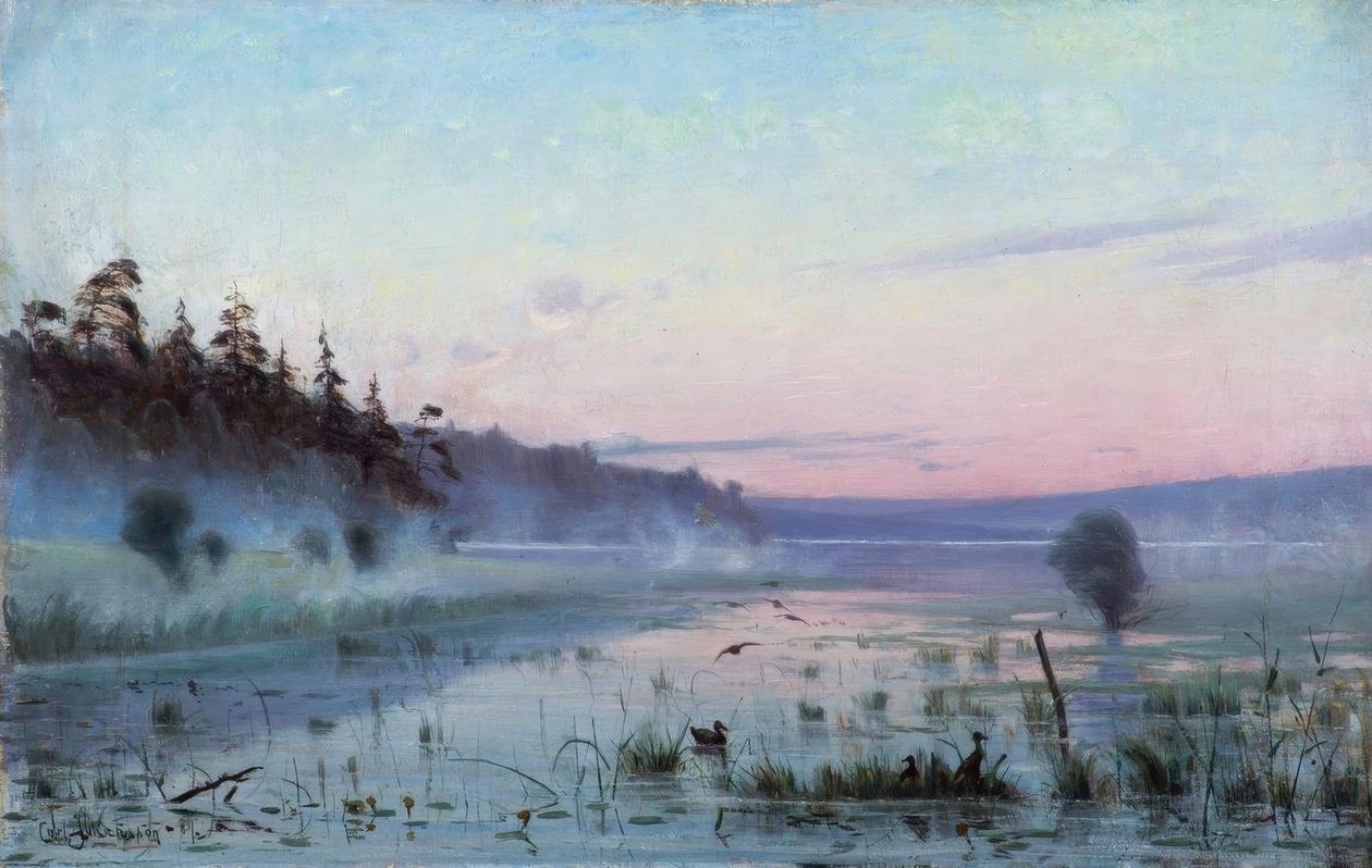 C.Johansson, Morgennebel über dem See tekijältä Carl Johansson
