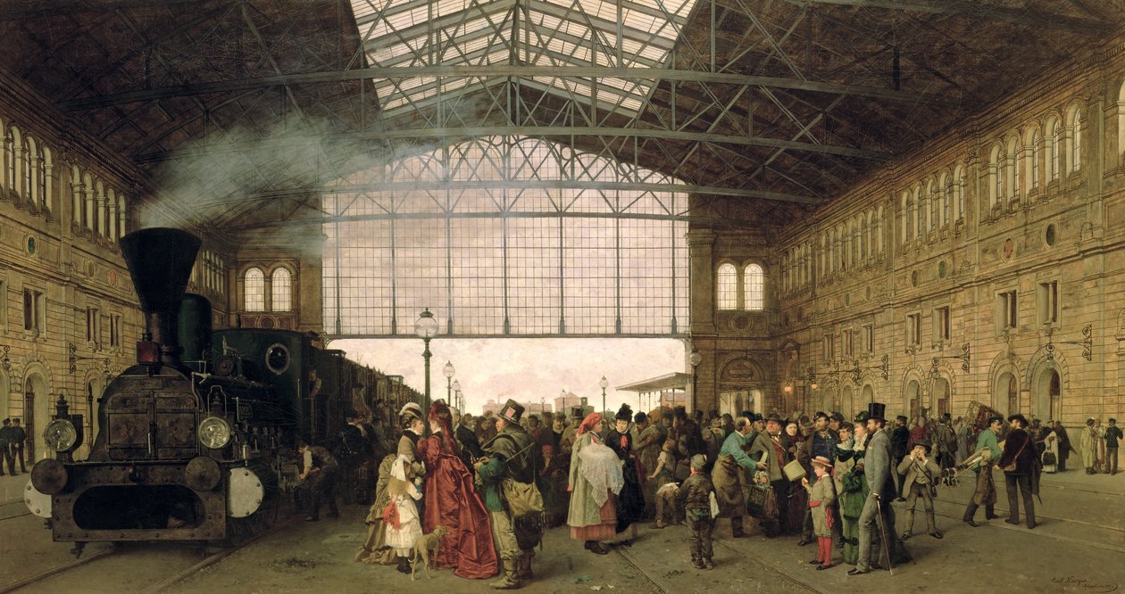 Nordwest Bahnhof, Wien, 1875 tekijältä Carl Karger