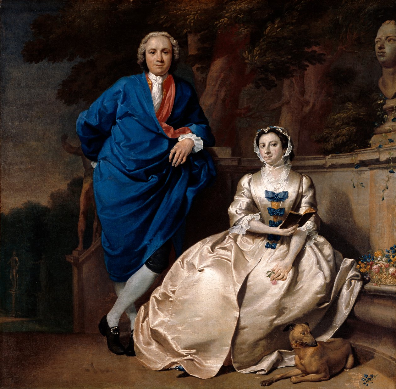 Muotokuva George Michael Moserista ja hänen vaimostaan Mary Guynierista, noin 1742. tekijältä Carl Marcus Tuscher