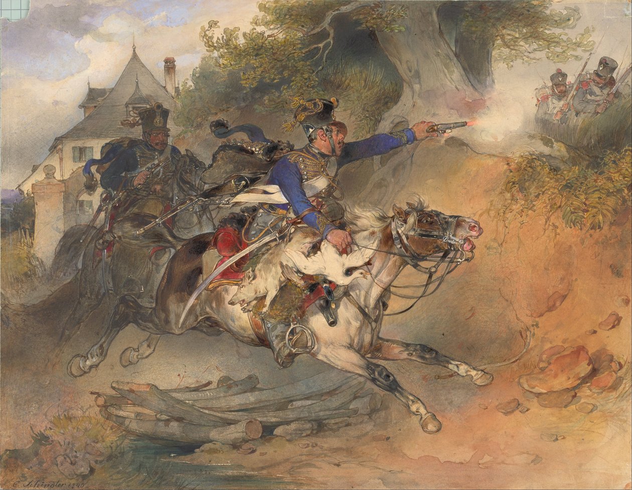 Syötävä husaari, 1840 tekijältä Carl Schindler