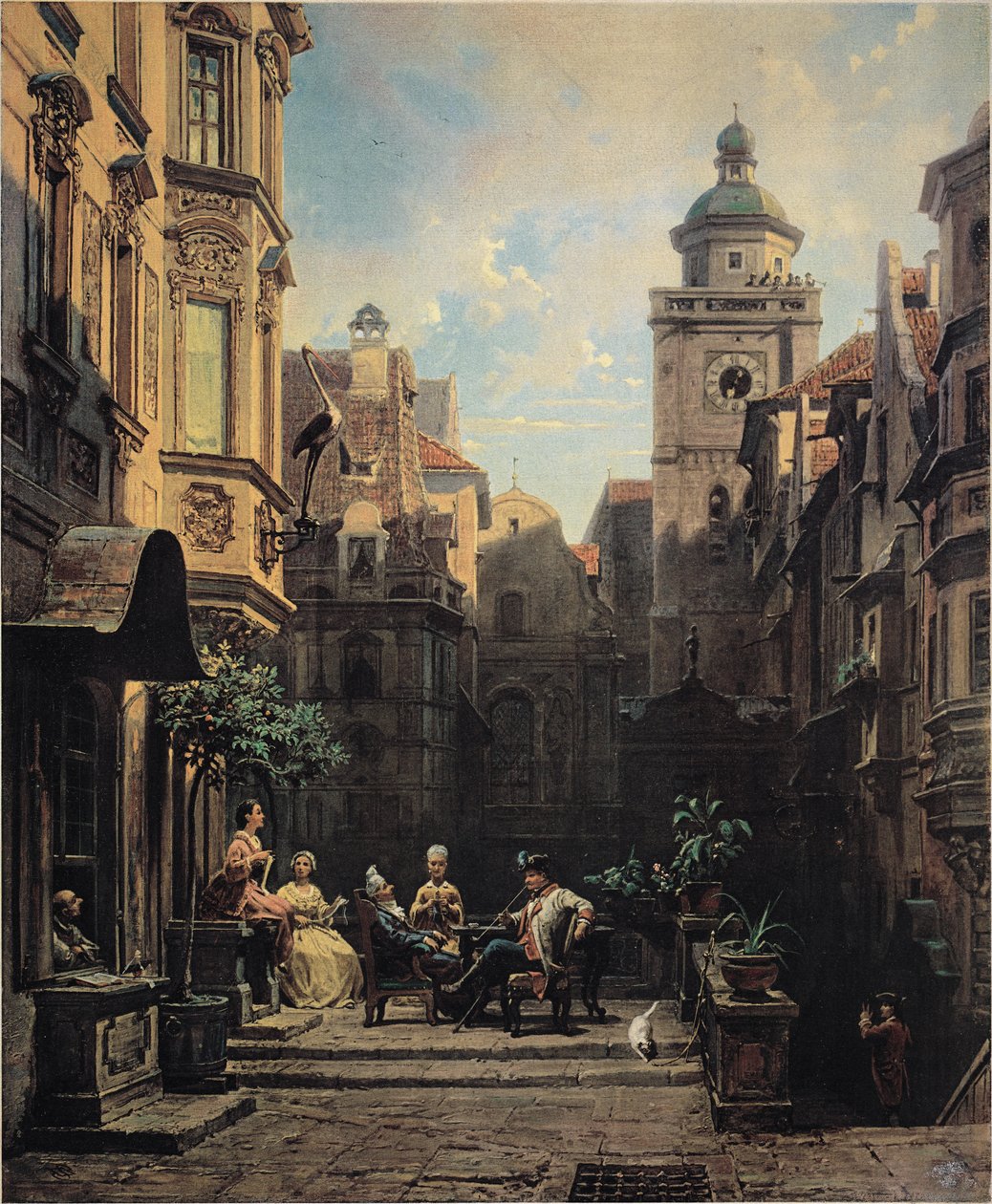 Hyvä juoru tekijältä Carl Spitzweg