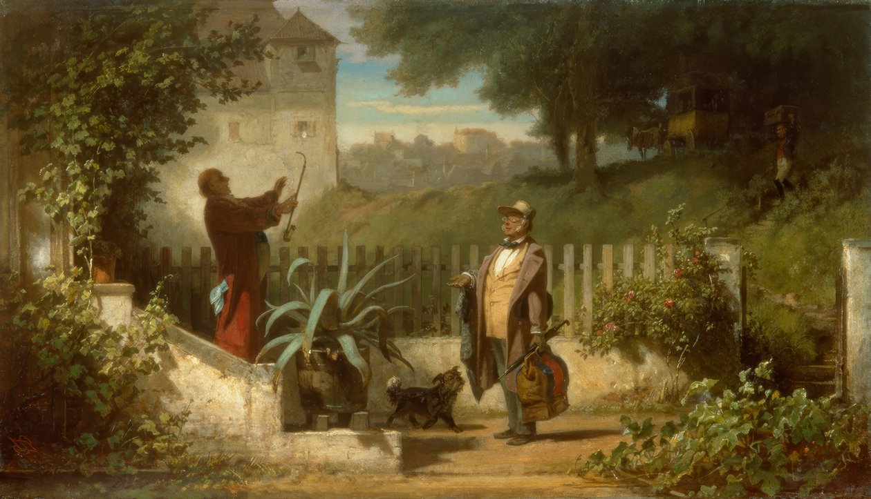 Besuch auf dem Lande tekijältä Carl Spitzweg