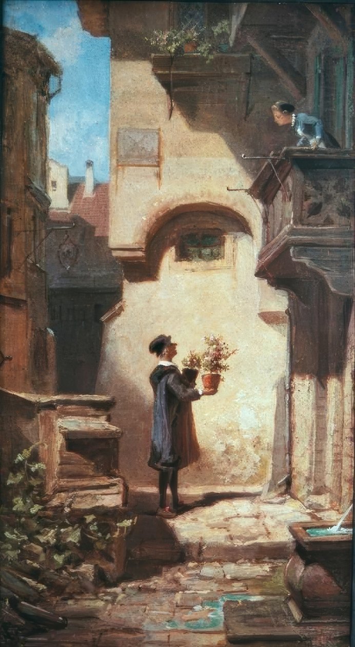 Der Gratulant tekijältä Carl Spitzweg