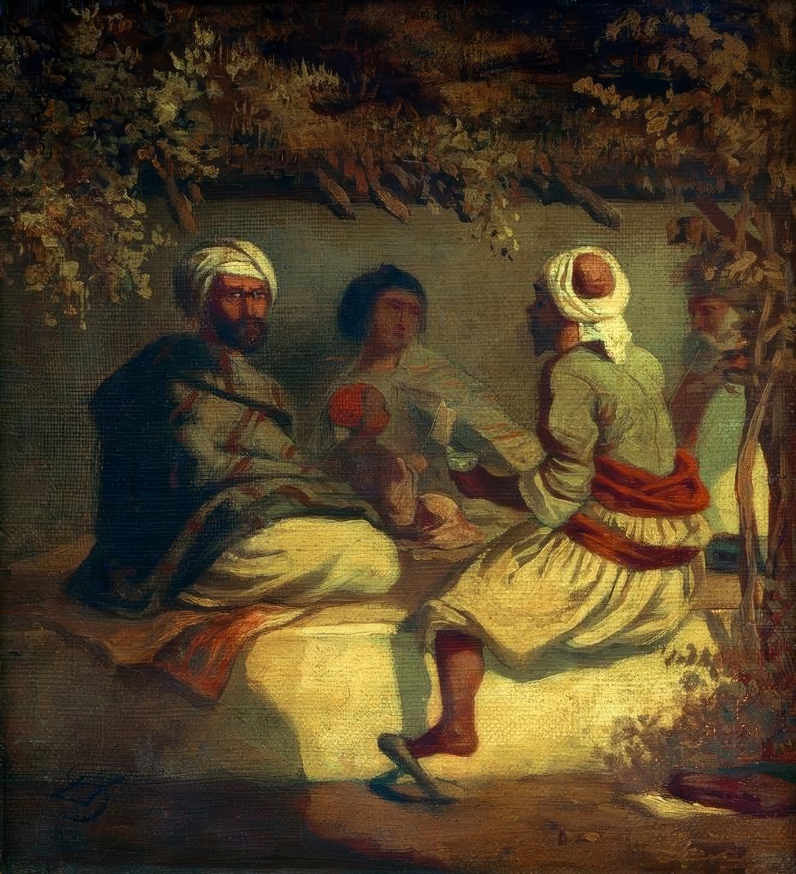 Türken in einer Laube tekijältä Carl Spitzweg