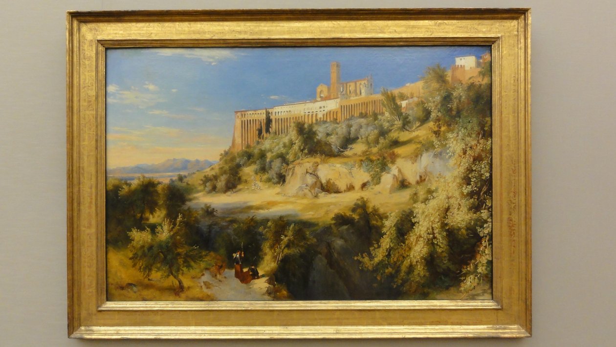 Saksa: Blick auf Assisi Näkymä Assisiin tekijältä Carl Blechen