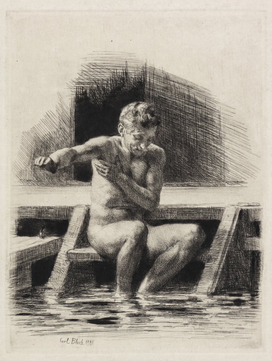 Kylpevä mies tekijältä Carl Bloch
