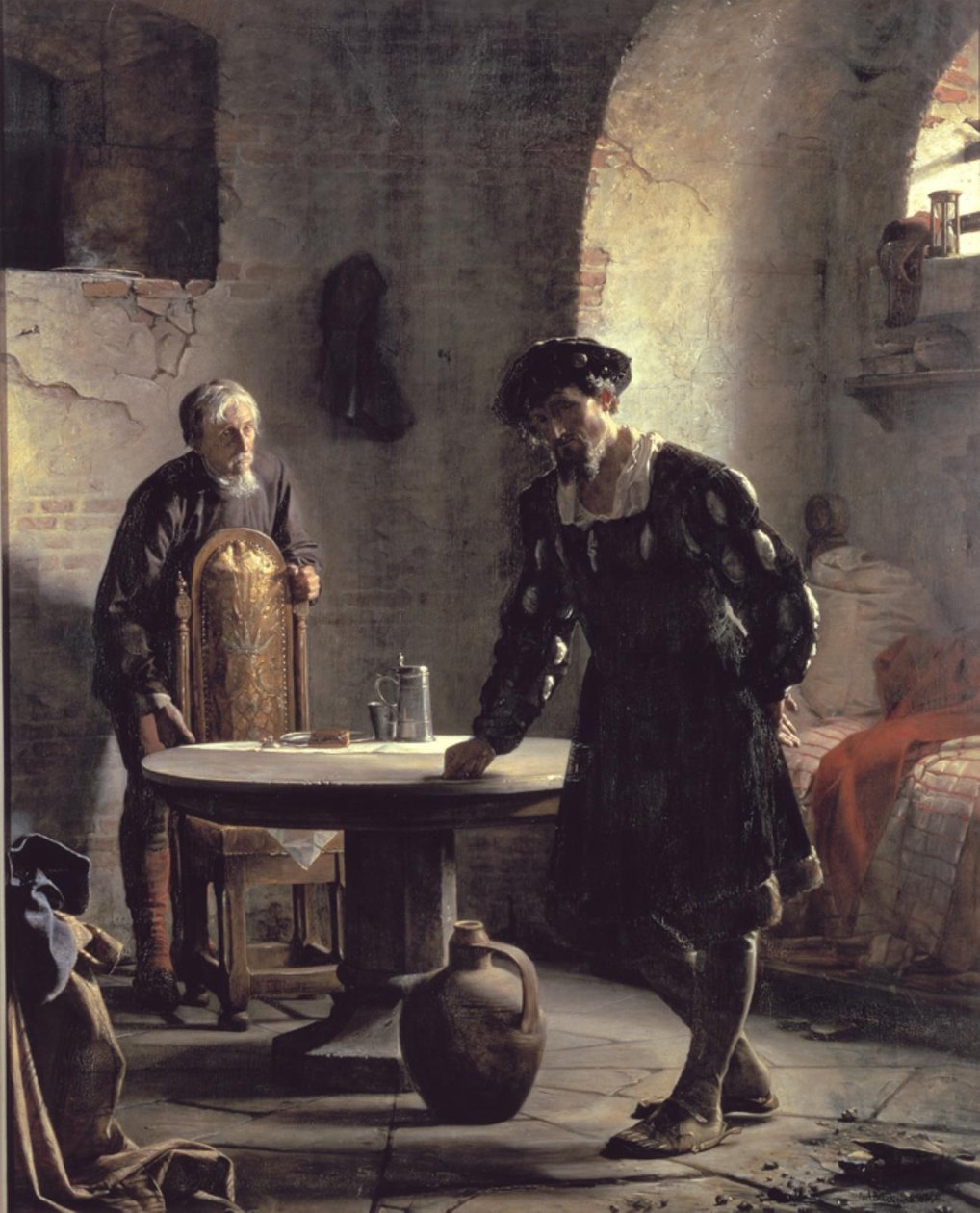 Kuningas Christian II vankilassa tekijältä Carl Bloch