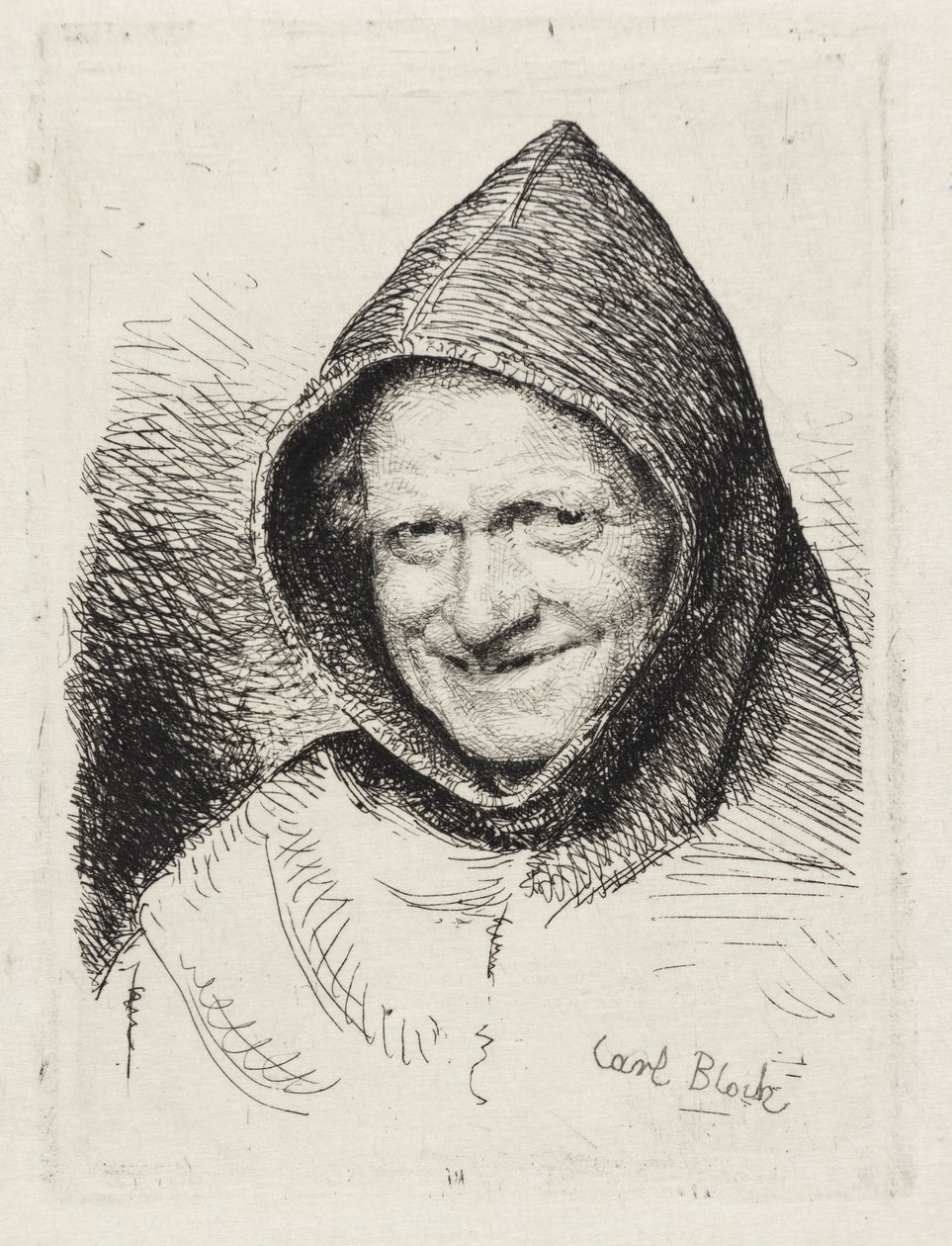 Hymyilevä munkki tekijältä Carl Bloch