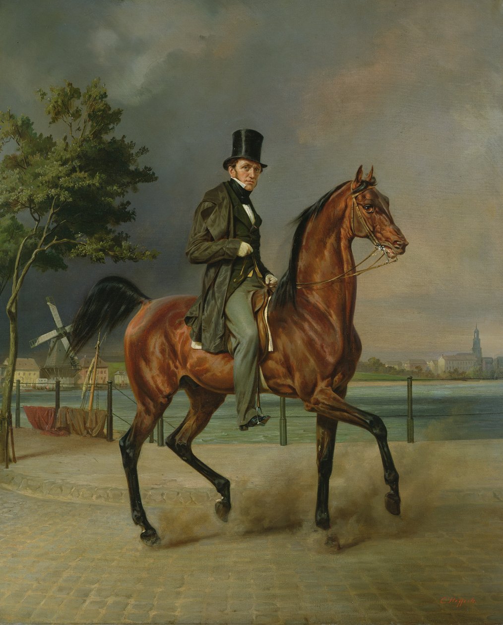 Liikemies, Carl August Staegemann (1803-64) tekijältä Carl Constantin Steffeck