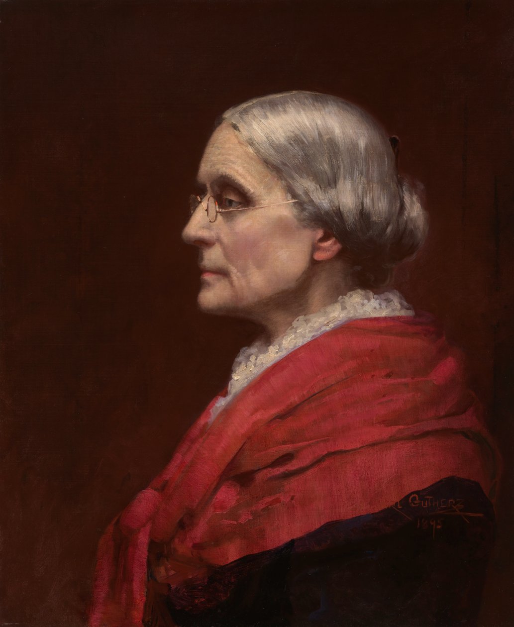 Susan Brownell Anthony, 1895. tekijältä Carl Gutherz