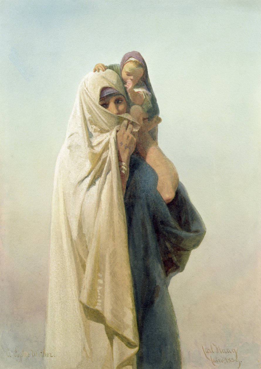 Koptiäiti, 1859 tekijältä Carl Haag