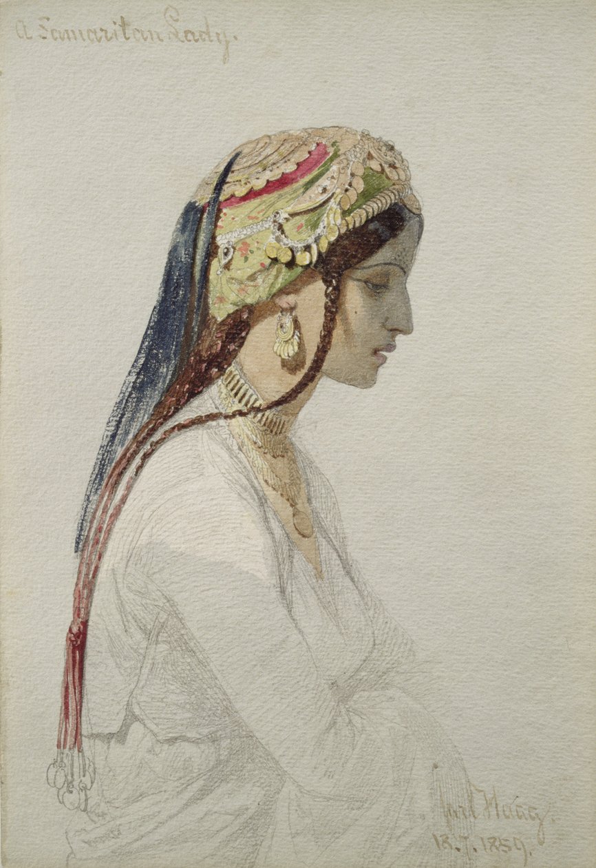 Samarialainen nainen, 1859 tekijältä Carl Haag