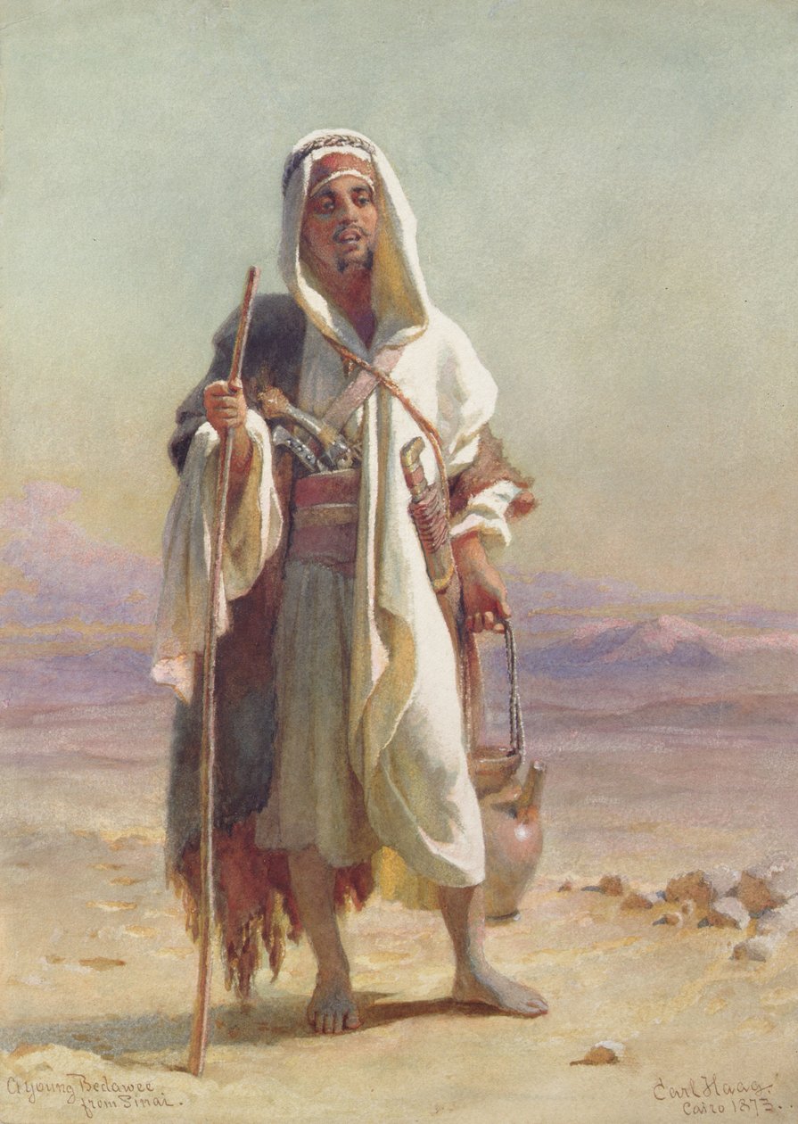Nuori Bedawee Siinailta, 1873 tekijältä Carl Haag