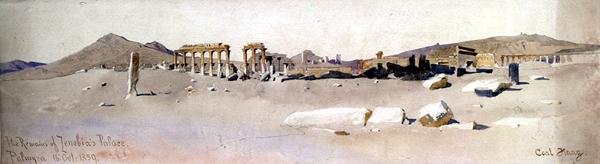 Zenobian palatsin rauniot, Palmyra tekijältä Carl Haag