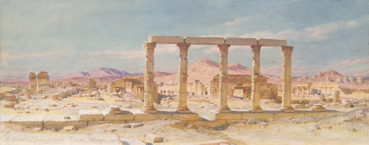 Zenobian palatsin rauniot, Palmyra tekijältä Carl Haag