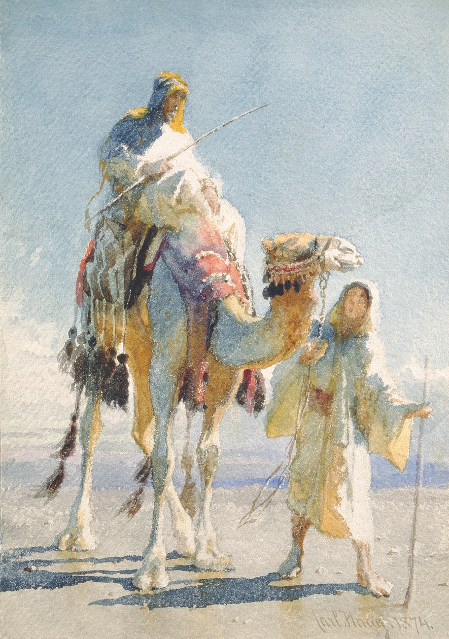 Shaik ja hänen oppaansa, 1874 tekijältä Carl Haag