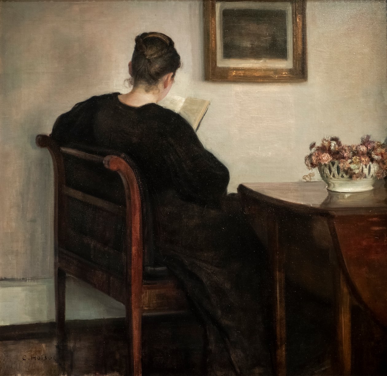 Sisustus, lukeva nainen tekijältä Carl Holsoe