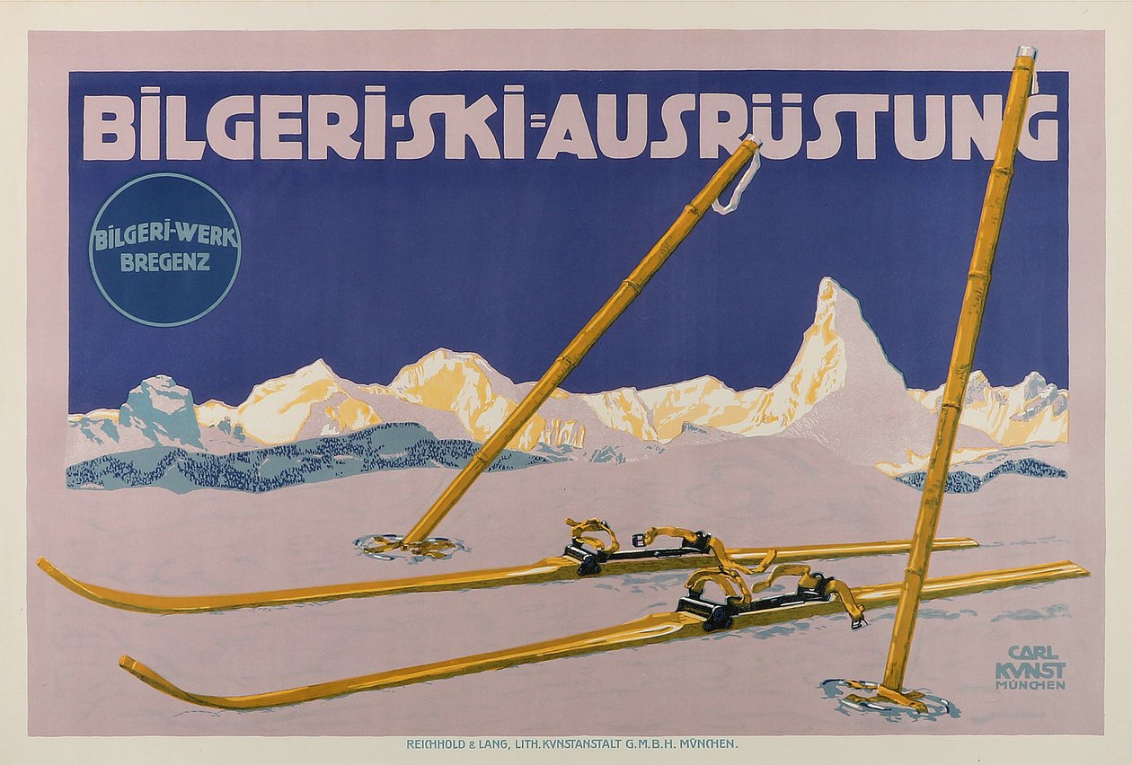 Bilgeri Hiihtovälineet, c. 1910. tekijältä Carl Kunst
