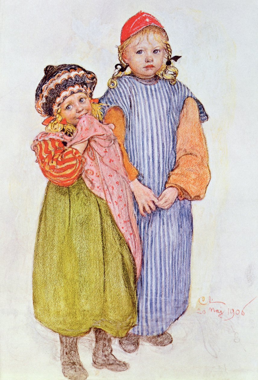 Carpenter Hellbergin lapset tekijältä Carl Larsson