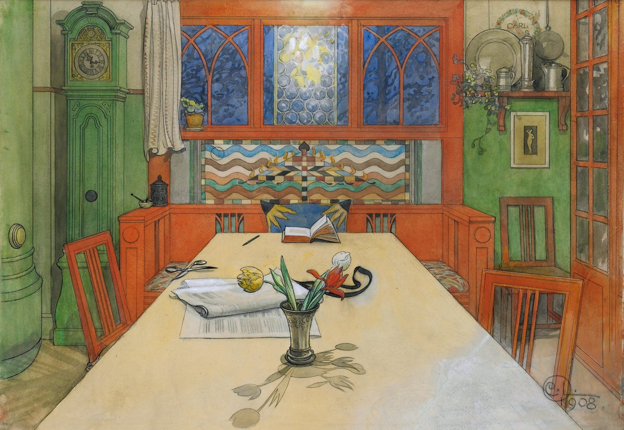 Päivä on ohi, hyvää yötä! 1908 tekijältä Carl Larsson