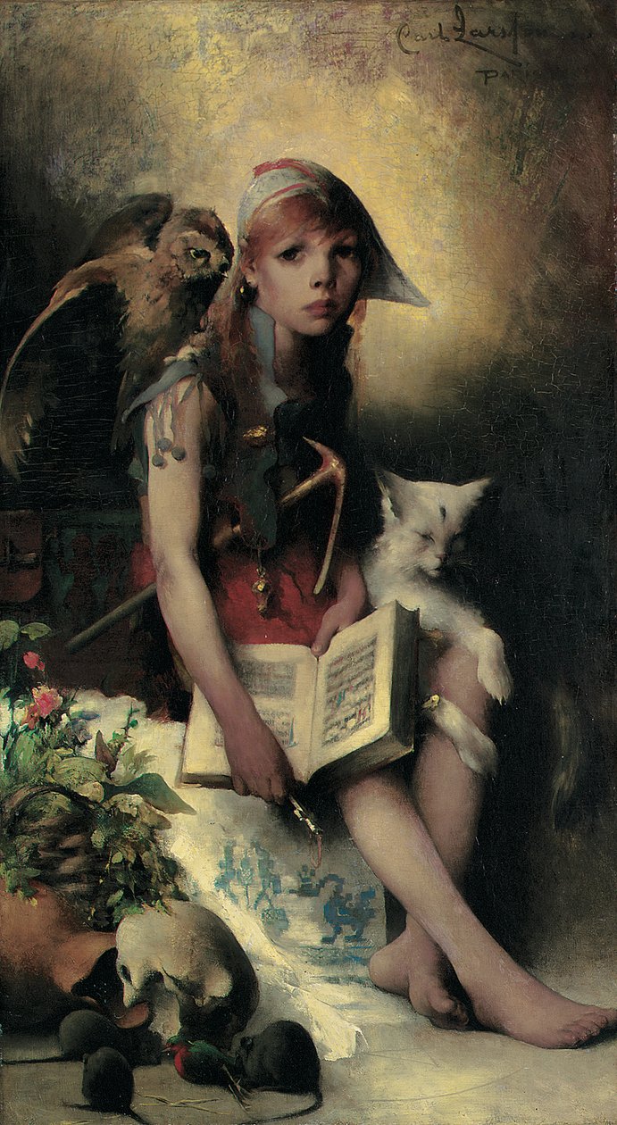 Noidan tytär, 1881 tekijältä Carl Larsson
