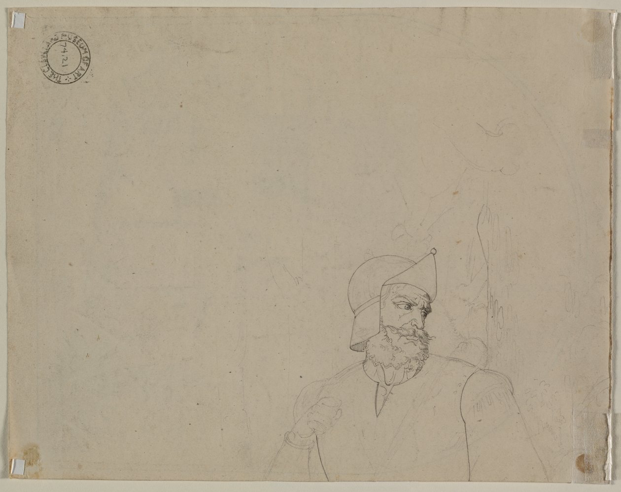 Sotilas maisemassa (käänteinen) tekijältä Carl Ludwig Tischbein