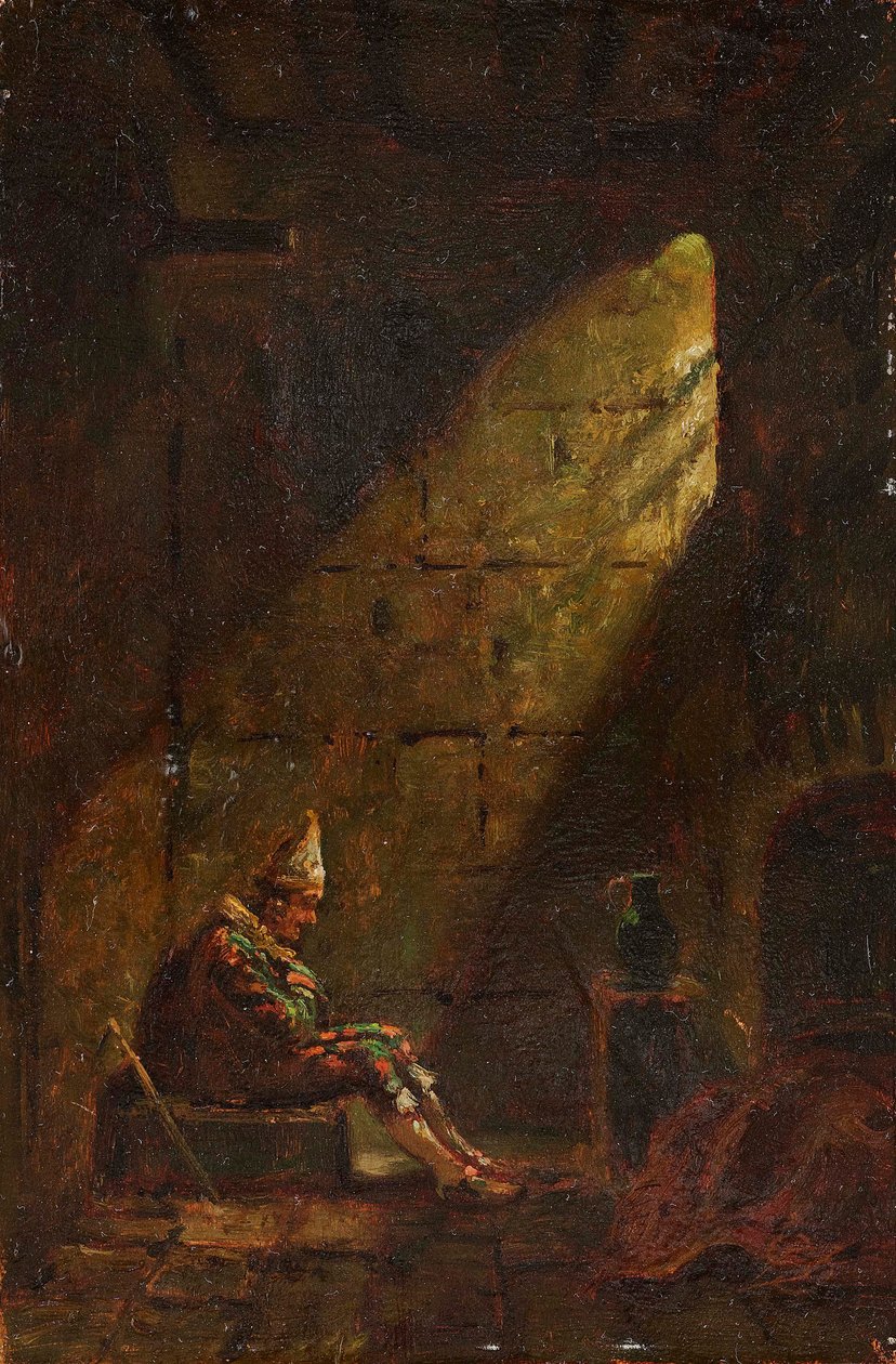 Tuhkakeskiviikko, noin 1860. tekijältä Carl Spitzweg