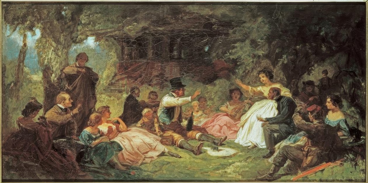 Piknik tekijältä Carl Spitzweg