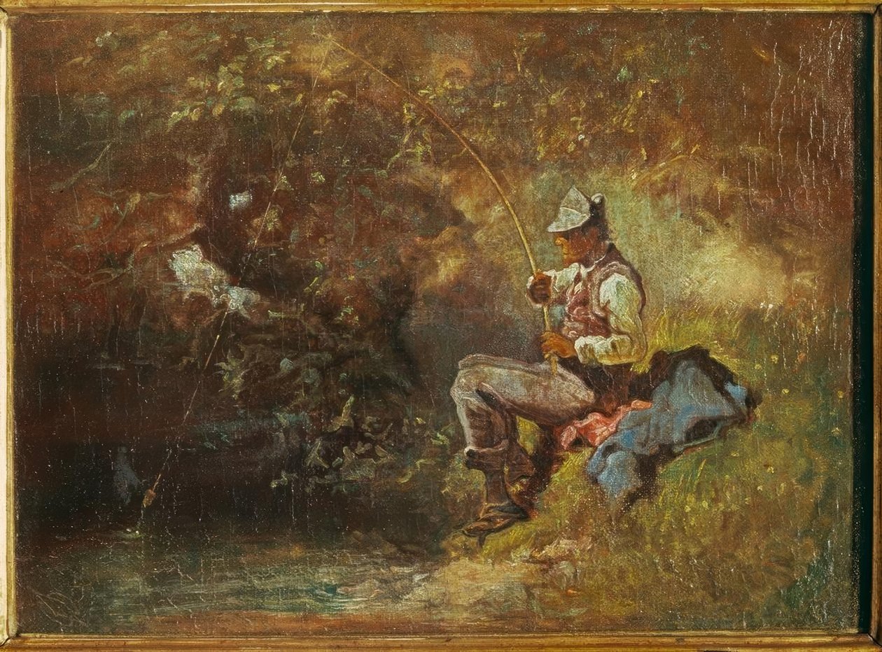 Der Angler tekijältä Carl Spitzweg