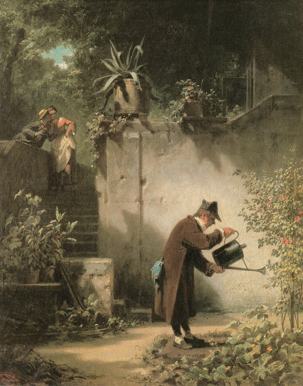 Der Blumenfreund tekijältä Carl Spitzweg