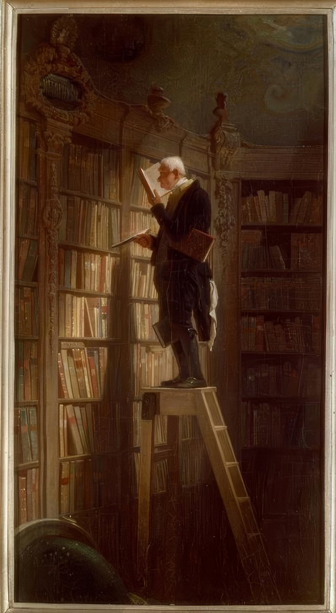 Kirjatoukka tekijältä Carl Spitzweg