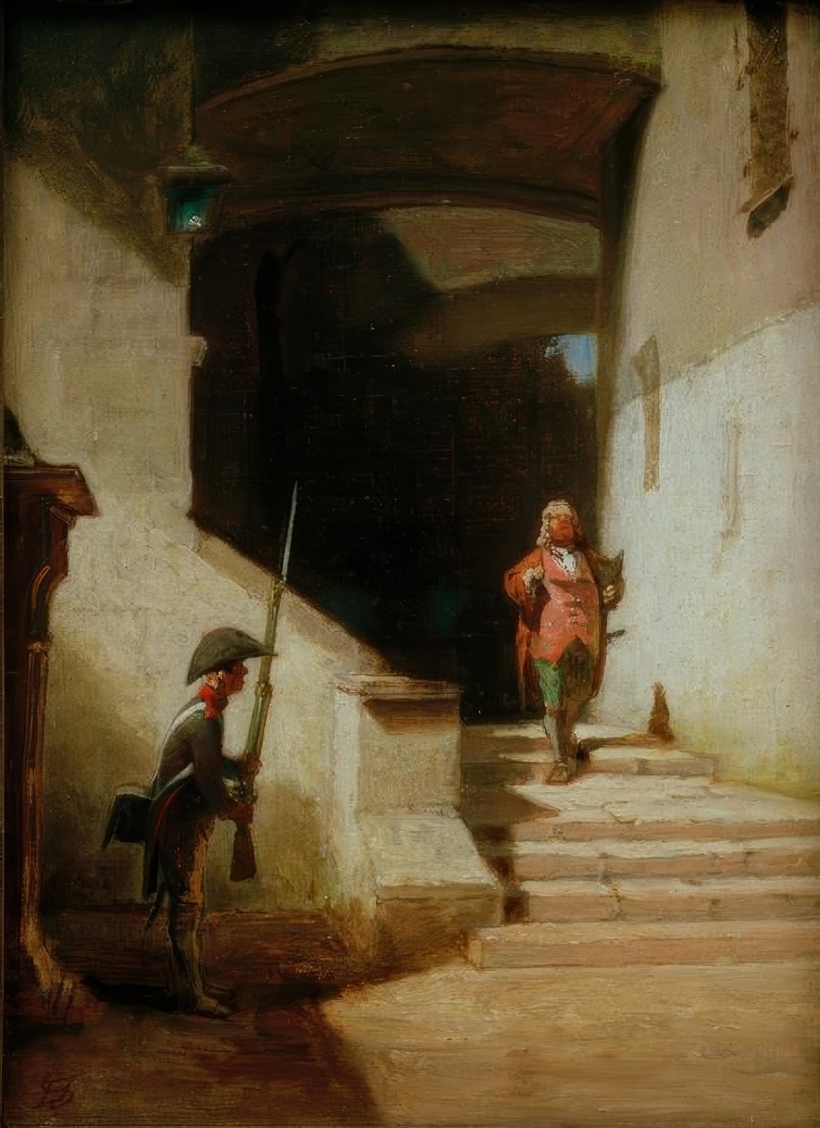 Serenissimus (Hän on tulossa) tekijältä Carl Spitzweg