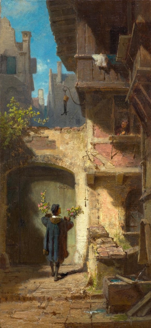 The Well-Wisher, noin 1860. tekijältä Carl Spitzweg