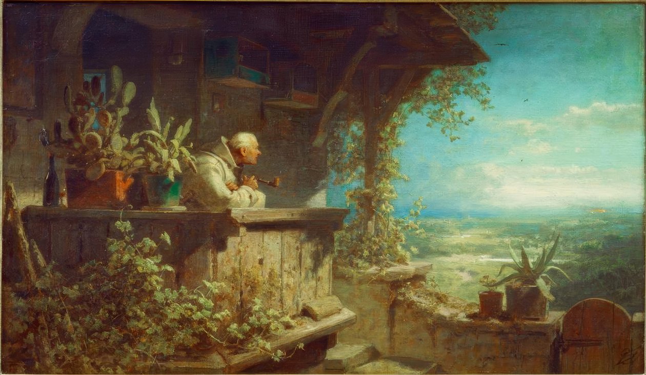 Verdächtiger Rauch tekijältä Carl Spitzweg