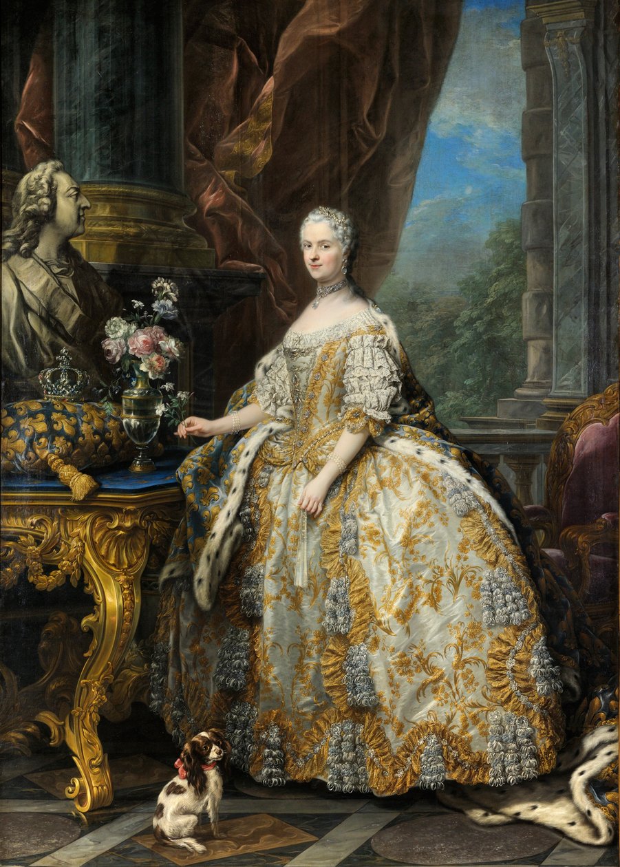 Marie Leszczinska, Ranskan kuningatar (1703-1768) tekijältä Carle van Loo