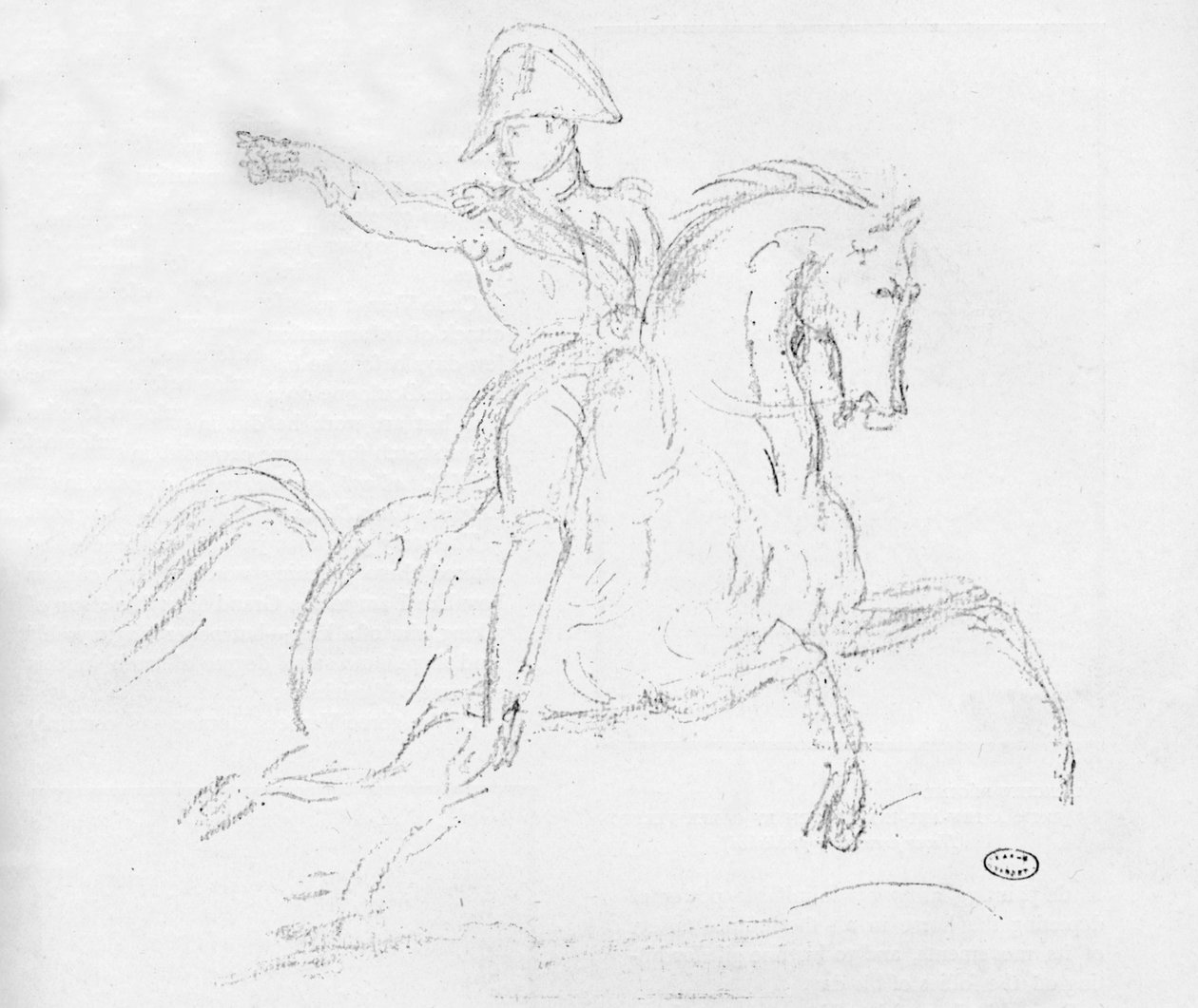 Napoleon hevosen selässä, 1700-luku tekijältä Carle Vernet