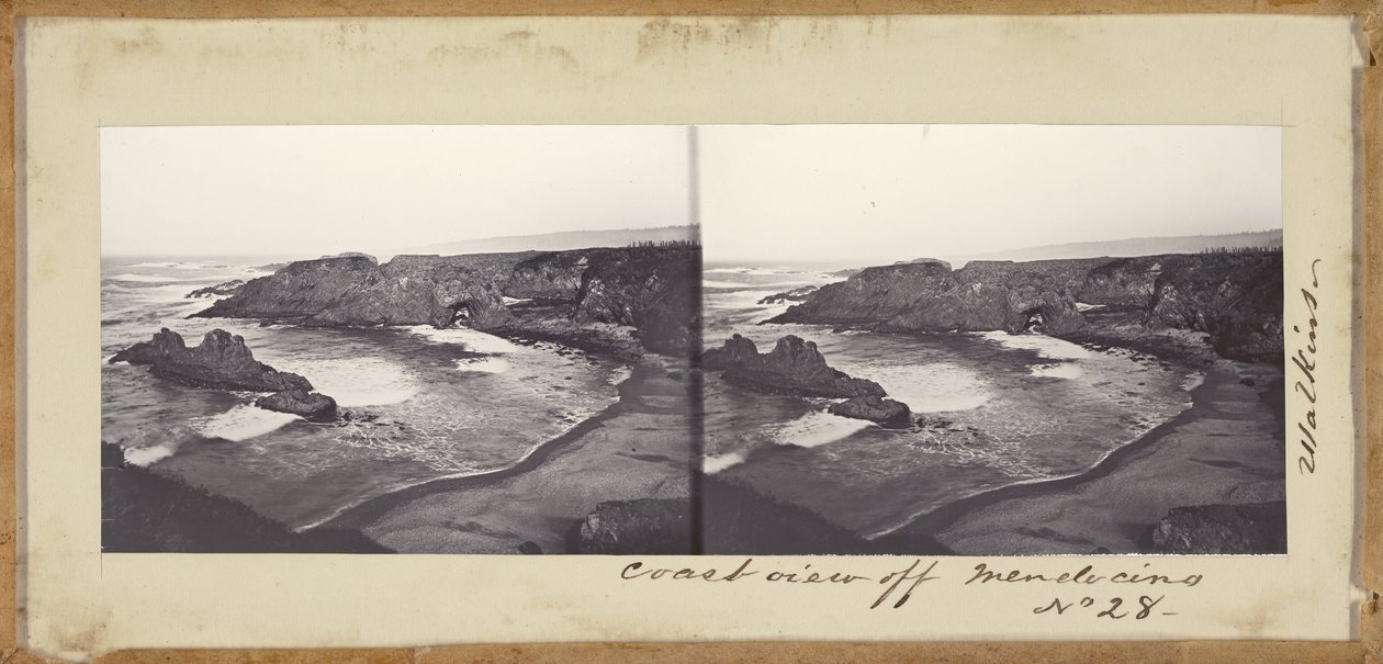 (Mendocinon rannikonäkymä) tekijältä Carleton E. Watkins