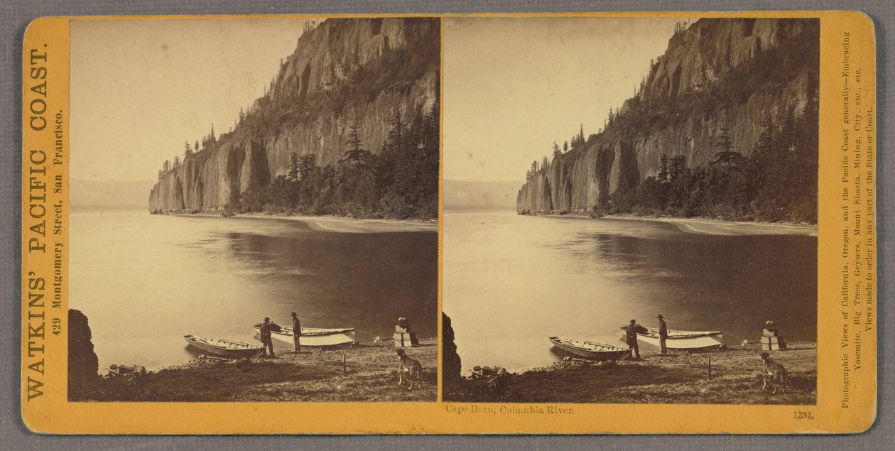 Cape Horn, Columbia -joki tekijältä Carleton E. Watkins