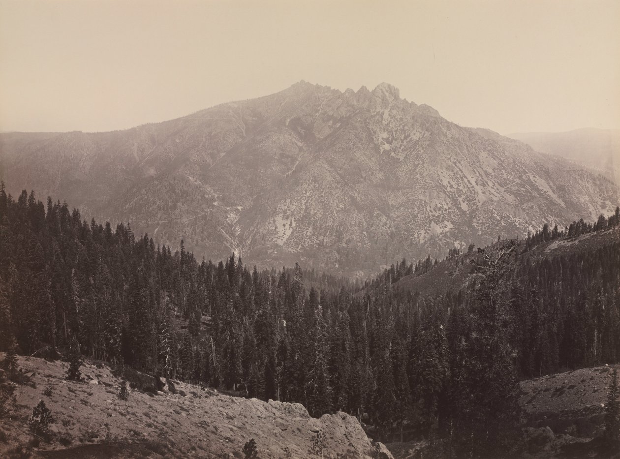 Davoncastle Butte, Sierra Nevada, n. 1866-1870. tekijältä Carleton E. Watkins