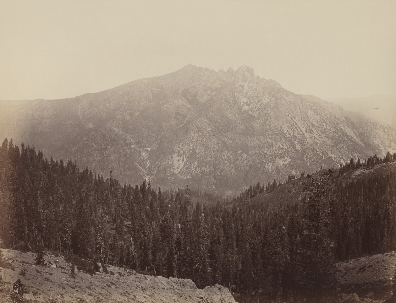Downeville Butte,1860-luku (kuva) tekijältä Carleton Emmons Watkins